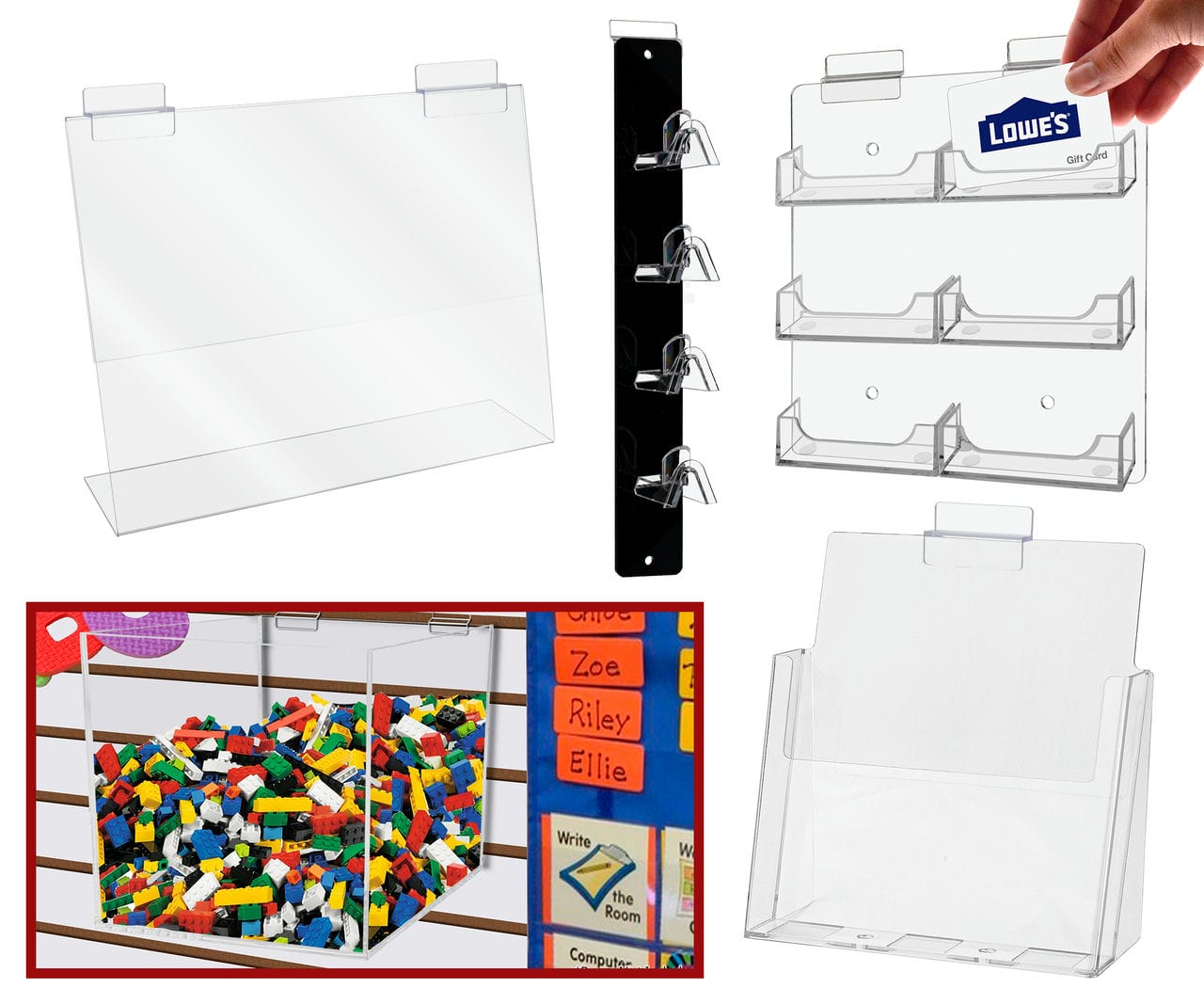 Slatwall Displays Literature or Storage Organizer 